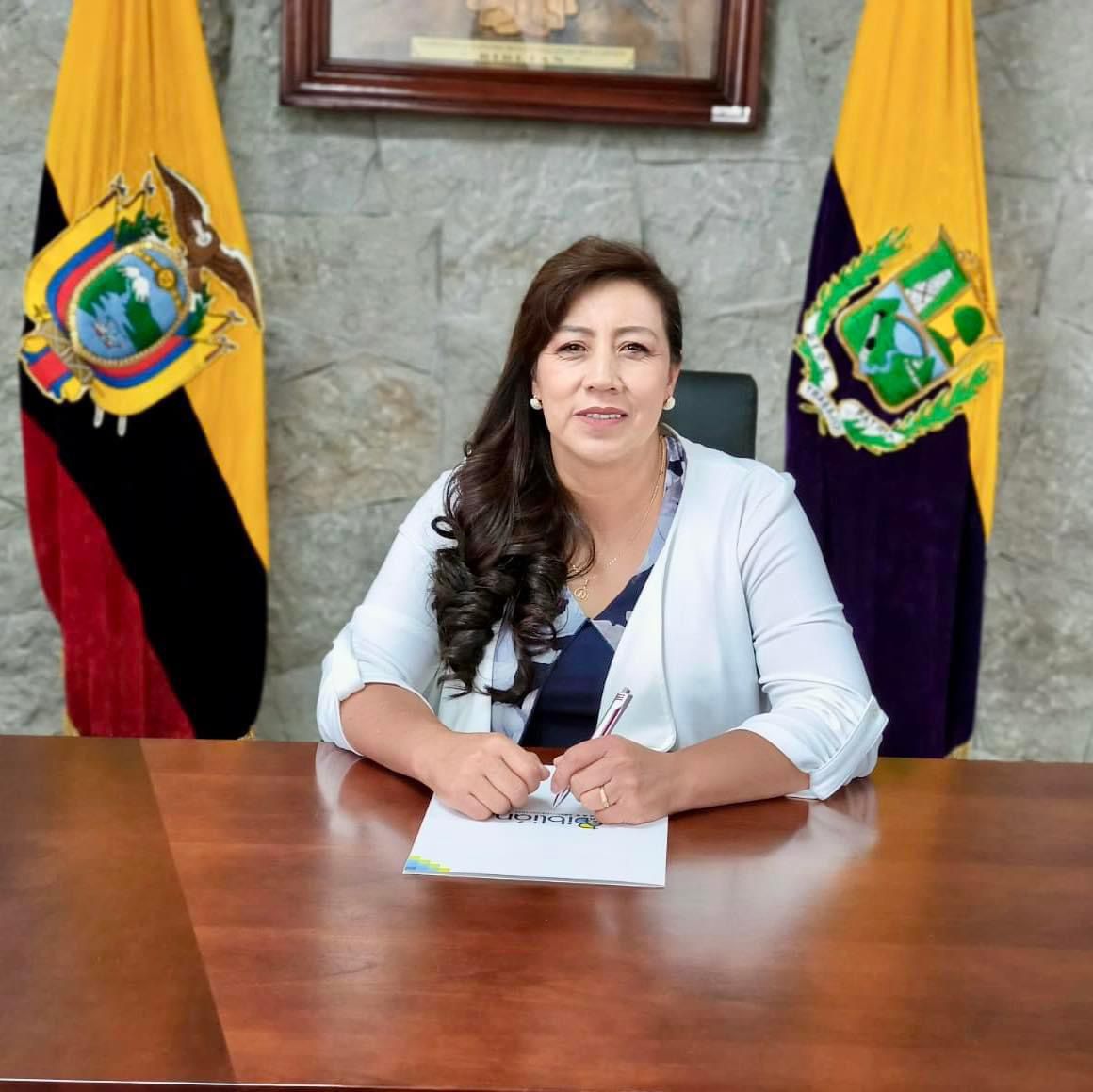 Tecnóloga Amelia Idrovo, alcaldesa de Biblián